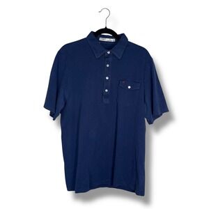 Criquet Shirt Mens XL Blue‎ Polo Organic Golf Casual Work Made in Peru